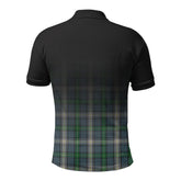 McDowall Tartan Crest Polo Shirt - Thistle Black Style